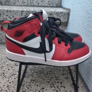 🐺🔥Y1,red and black,kids Jordan 1s🔥🐺